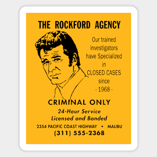 Rockford Files - Business Ad - 70s Cop Show Magnet